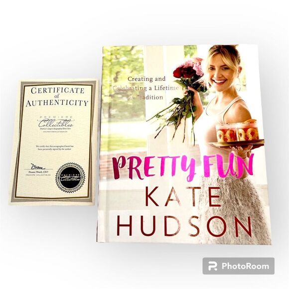 Pretty Happy by Kate Hudson (2016,HC,1st Ed.) SIGNED Certificate of Authenticity - Picture 1 of 4